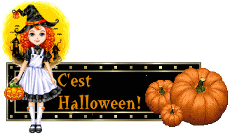 c'est Halloween fille citrouilles